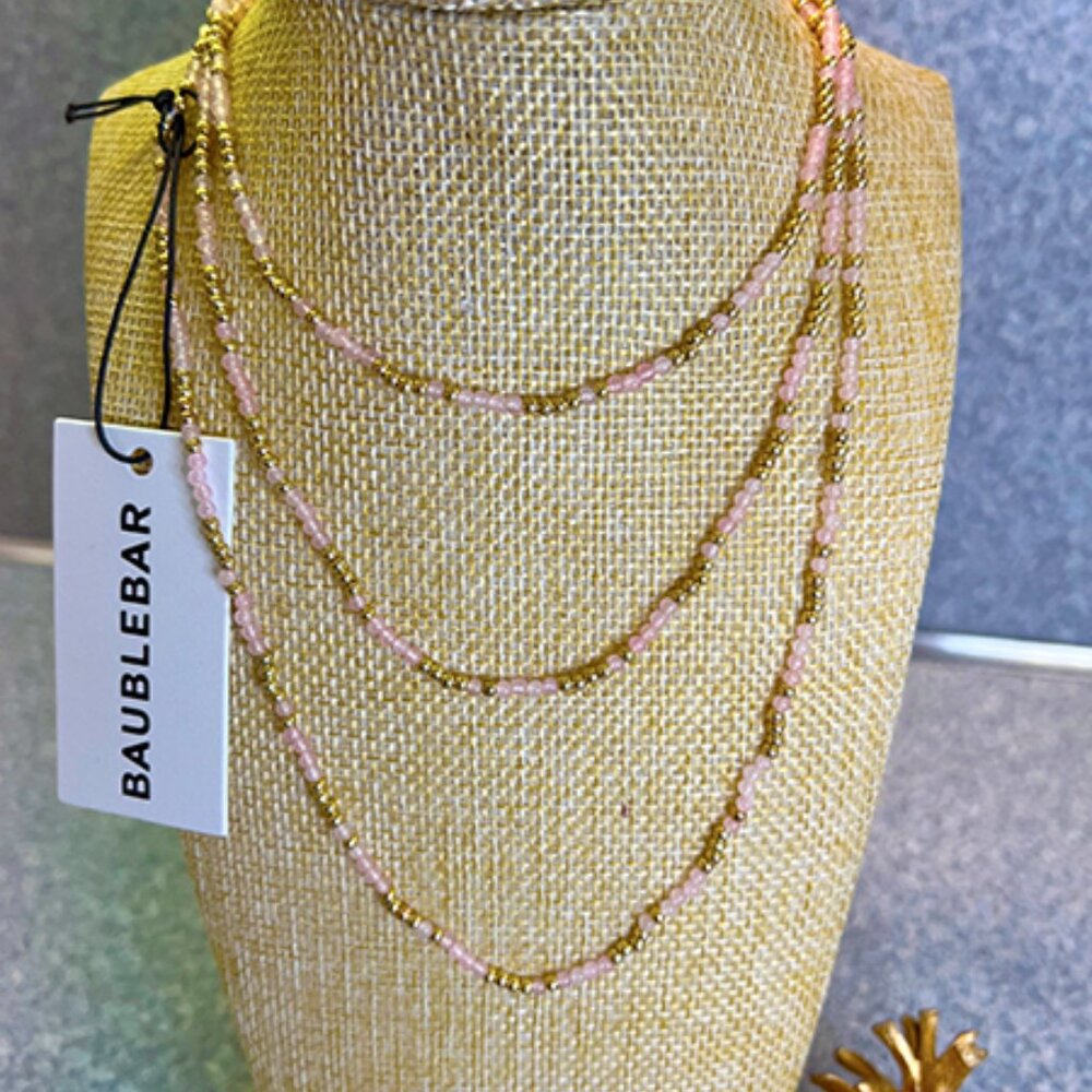 BaubleBar– NWT – Pink and Gold Beaded Necklace - Picture 7 of 7